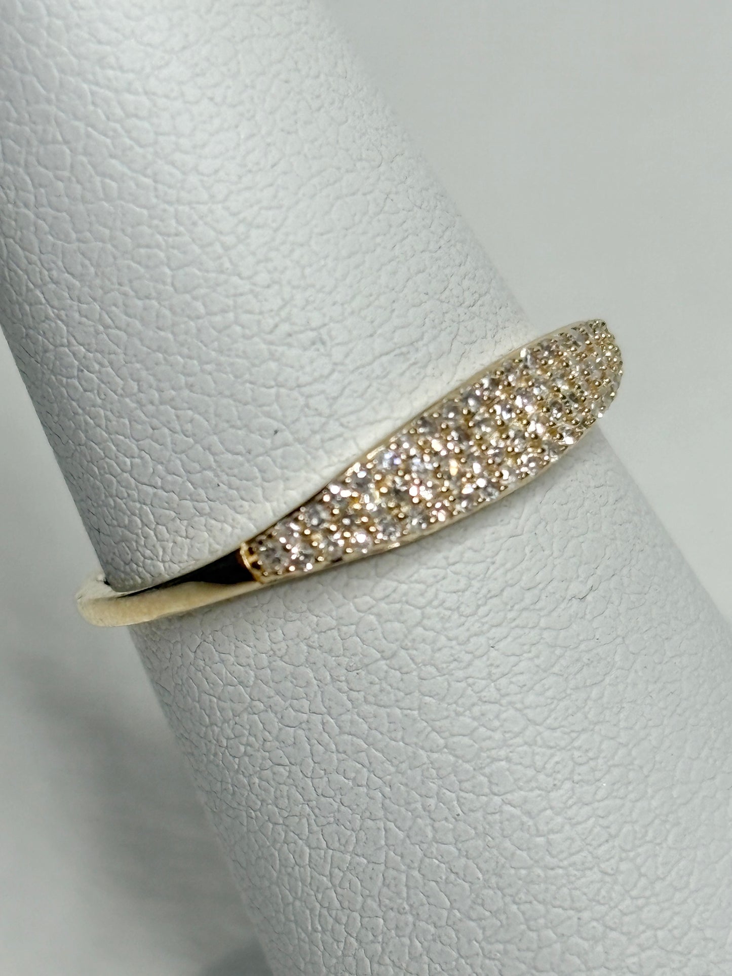 Micro Pave Natural Diamond Ring by Mejuri size 6
