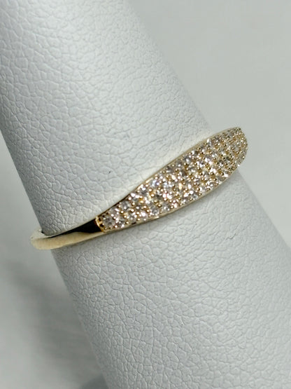 Micro Pave Natural Diamond Ring by Mejuri size 6