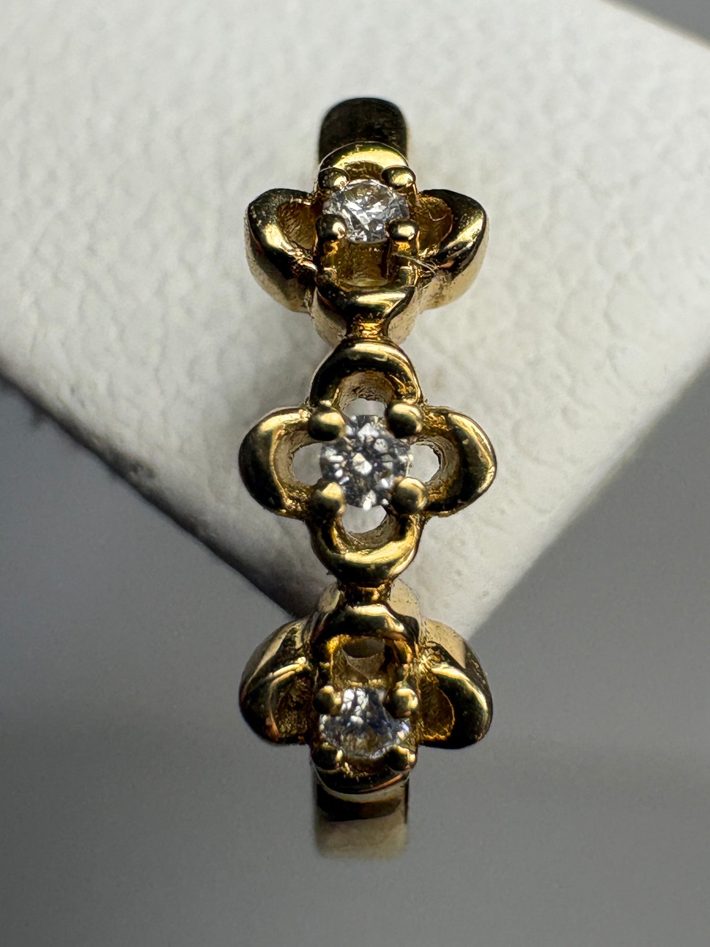 Bony Levy Mykonos Diamond Flower Hoop Earrings Solid 18k Gold