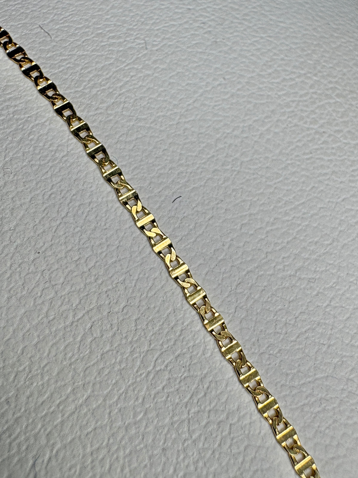Mariner Link Chain Bracelet Solid 14k Gold by Bony Levy  7.25"