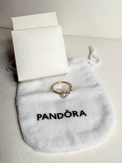 Pandora Infinite Solid 14k .75ct Lab Grown Ring size 54 or 7