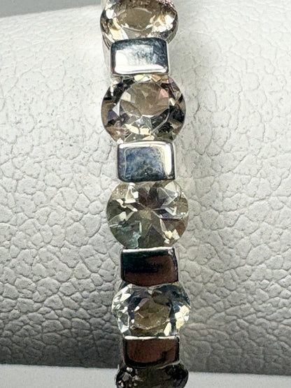 Light Oregon Sunstone Stackable Band Ring Sterling Silver size 7