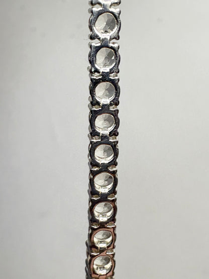 Yellow Oregon Sunstone Tennis Bracelet in Sterling Silver 7.5"