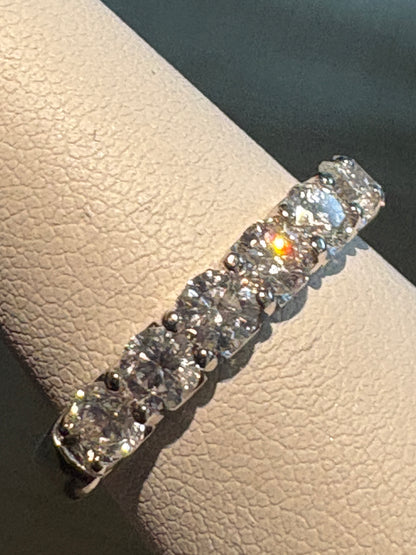 Natural Diamond Anniversary Band Ring by Benchmark Solid 14k gold size 7 - New Life Jewelry