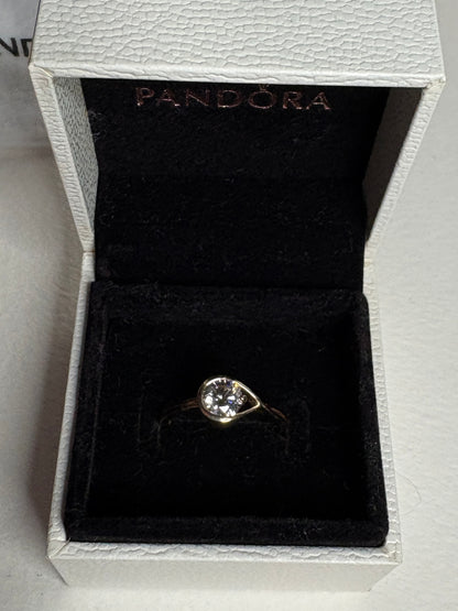 Pandora Infinite Solid 14k .75ct Lab Grown Ring size 54 or 7