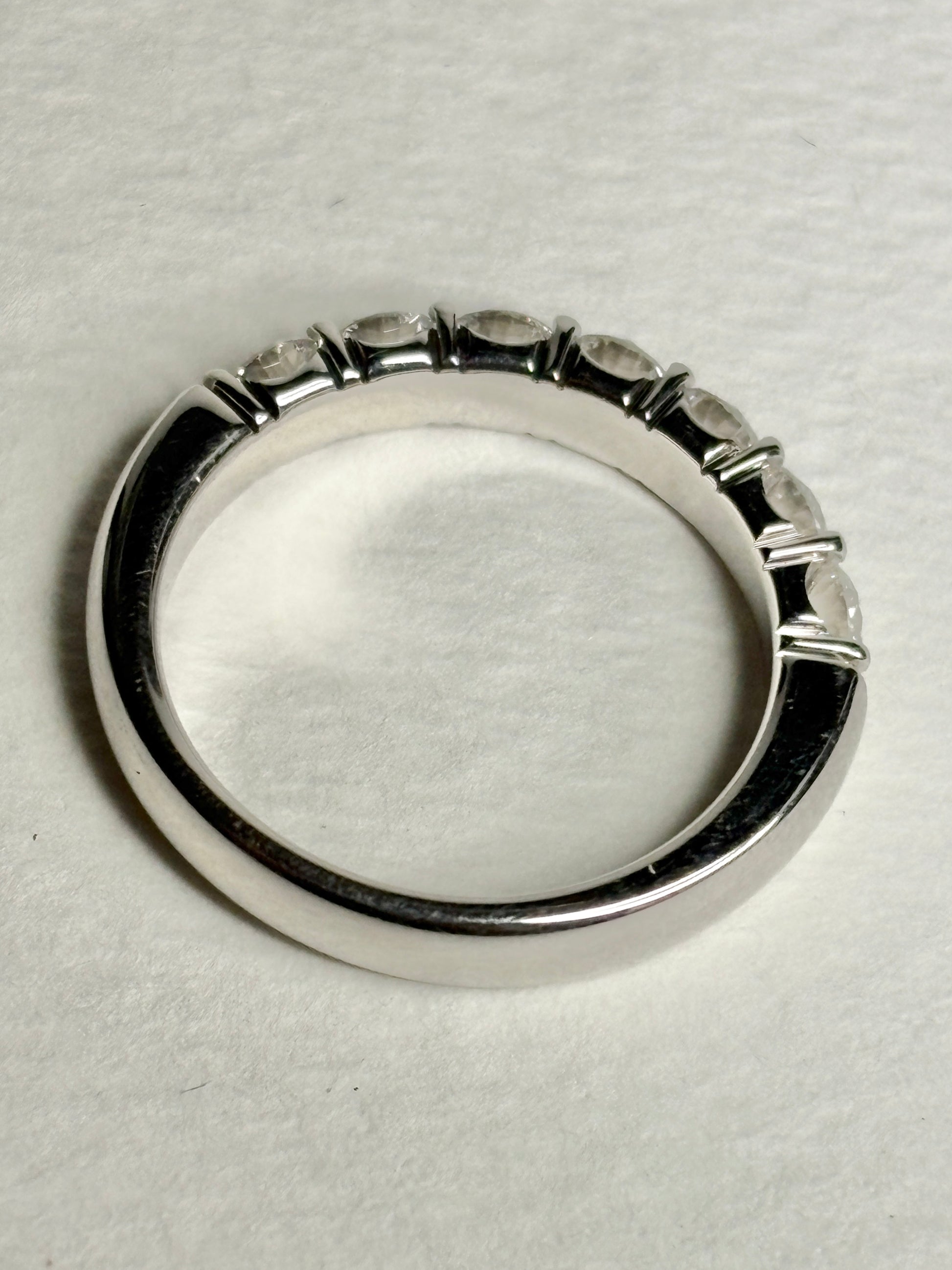 Natural Diamond Anniversary Band Ring by Benchmark Solid 14k gold size 7 - New Life Jewelry