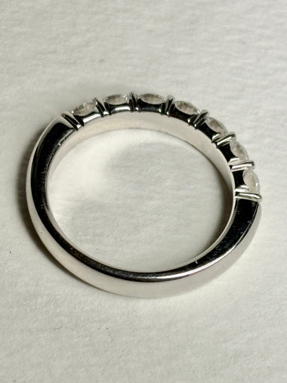 Natural Diamond Anniversary Band Ring by Benchmark Solid 14k gold size 7 - New Life Jewelry