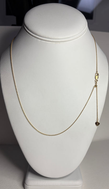 Nicole Barr 18k over Sterling Silver Vermeil Adjustable Chain 20"