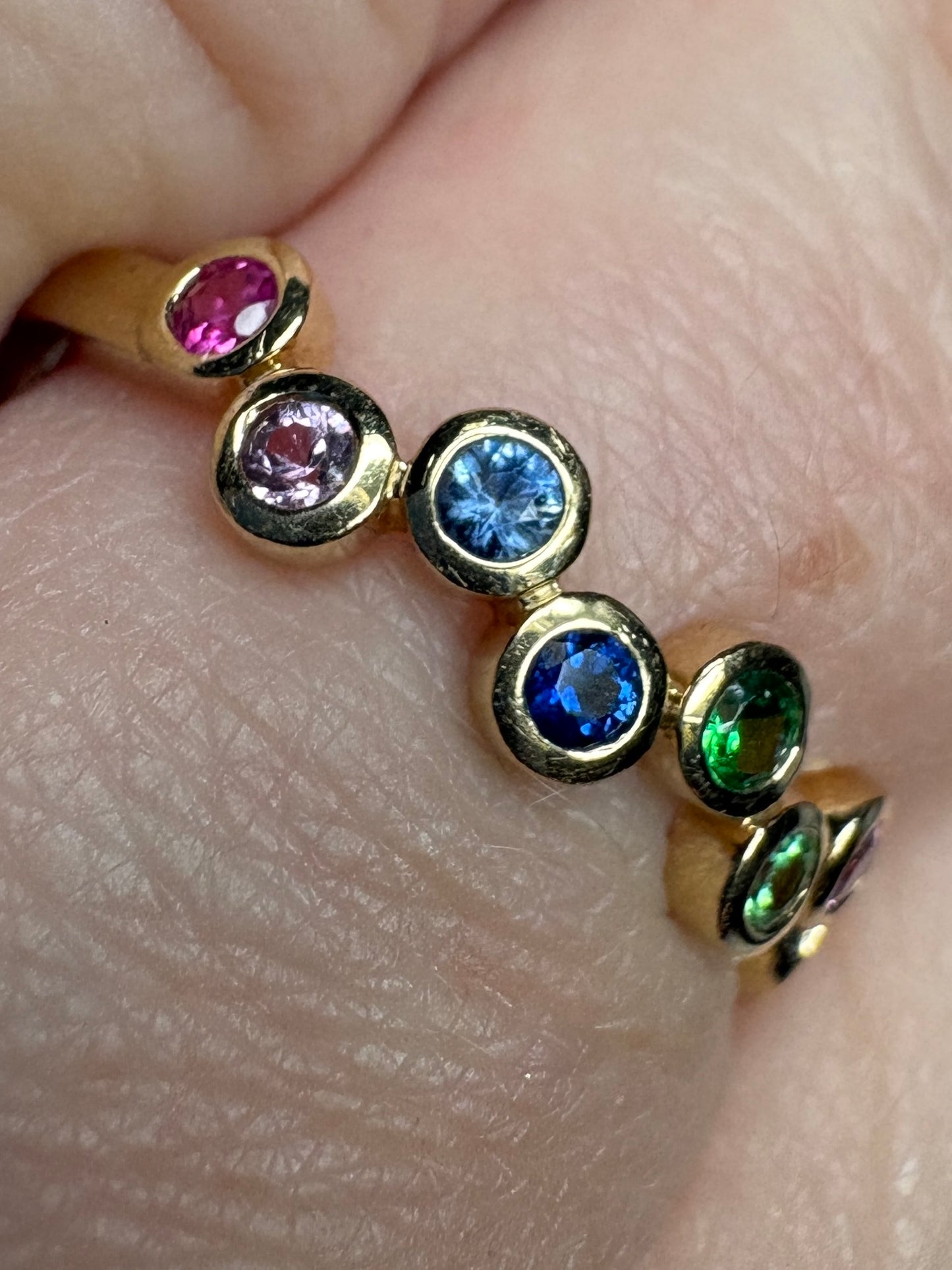 Bony Levy Colorful Bubble Ring Solid 18k Gold size 7