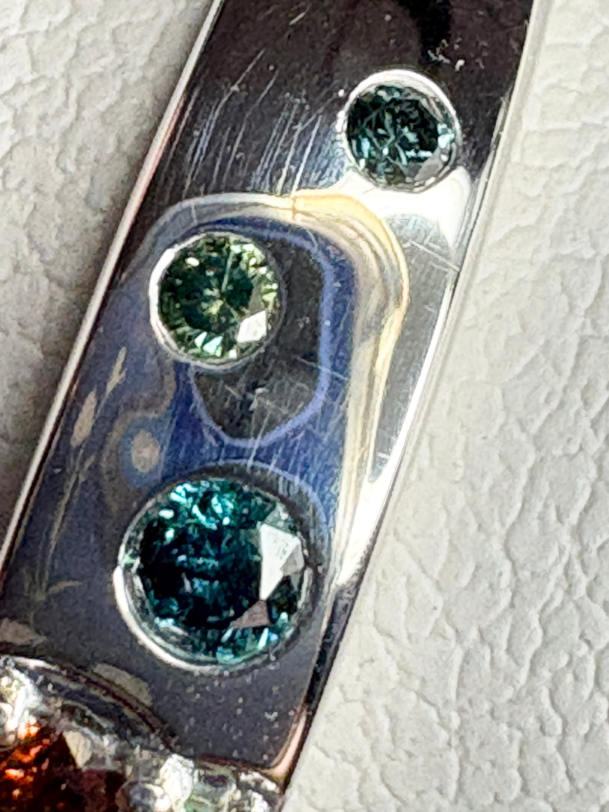 Multi Color Natural Diamond Band Ring in Sterling Silver 1/3ctw  size 7