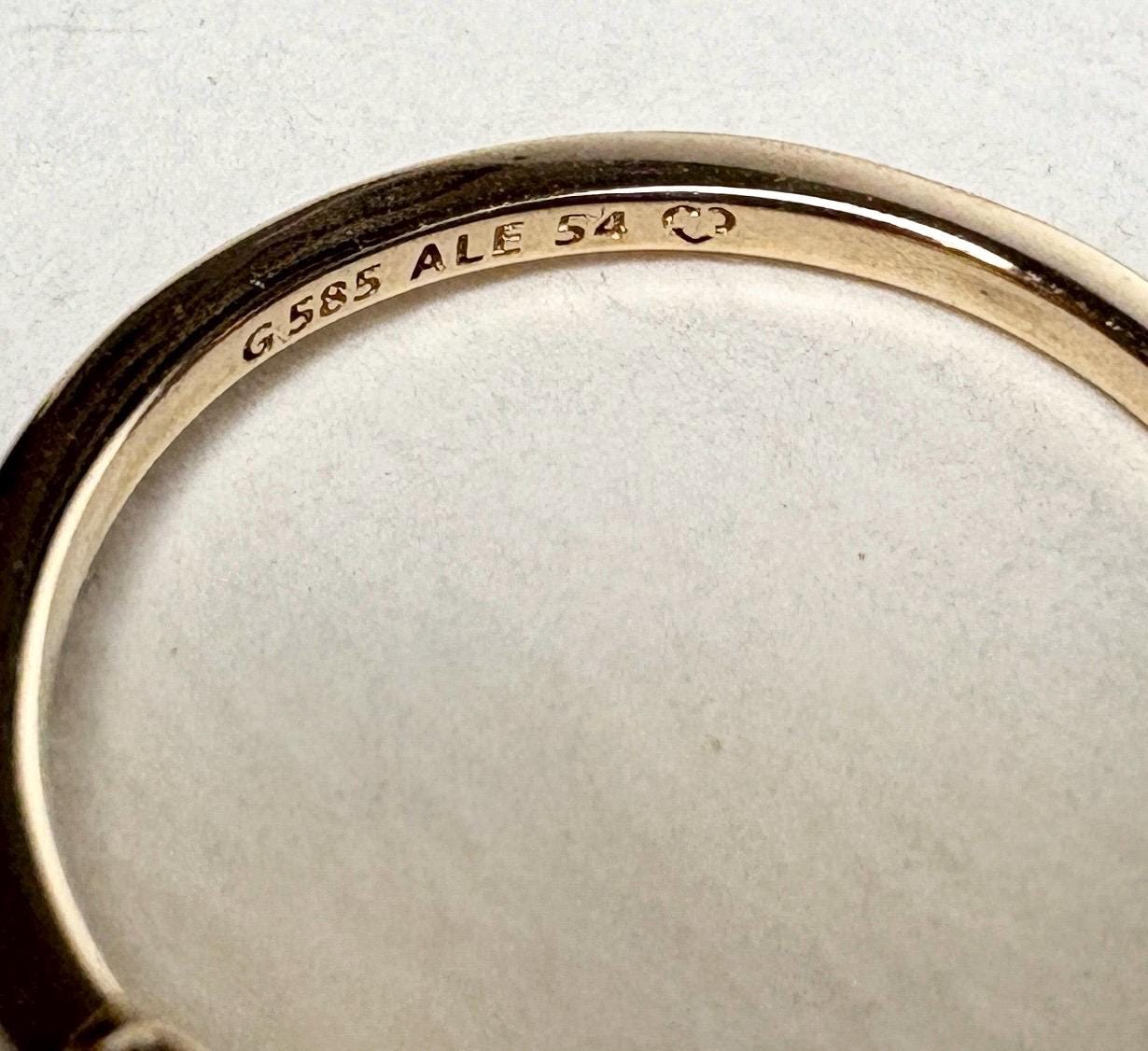 Pandora Lab-Grown Diamond .25ct Bezel Set Solitaire Ring in Solid 14k Gold size 6.5 - NewLifeJewelryVault