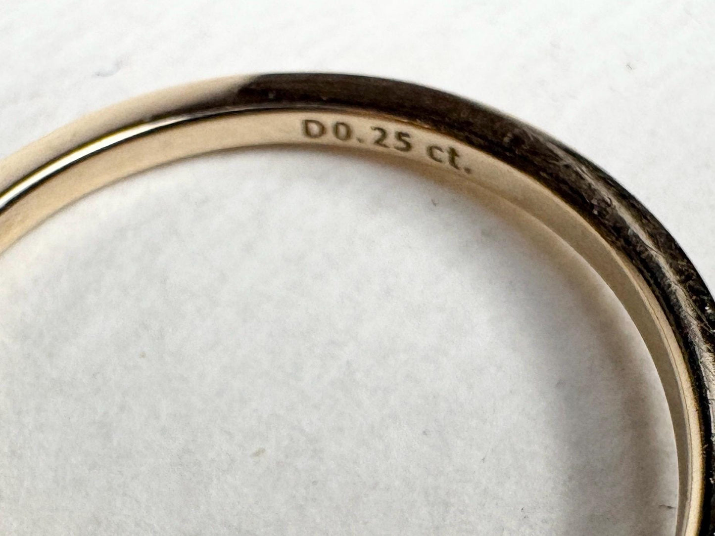 Pandora Lab-Grown Diamond .25ct Bezel Set Solitaire Ring in Solid 14k Gold size 6.5 - NewLifeJewelryVault