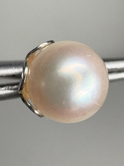 Akoya Cultured Pearl Stud Earrings 6.85mm - NewLifeJewelryVault