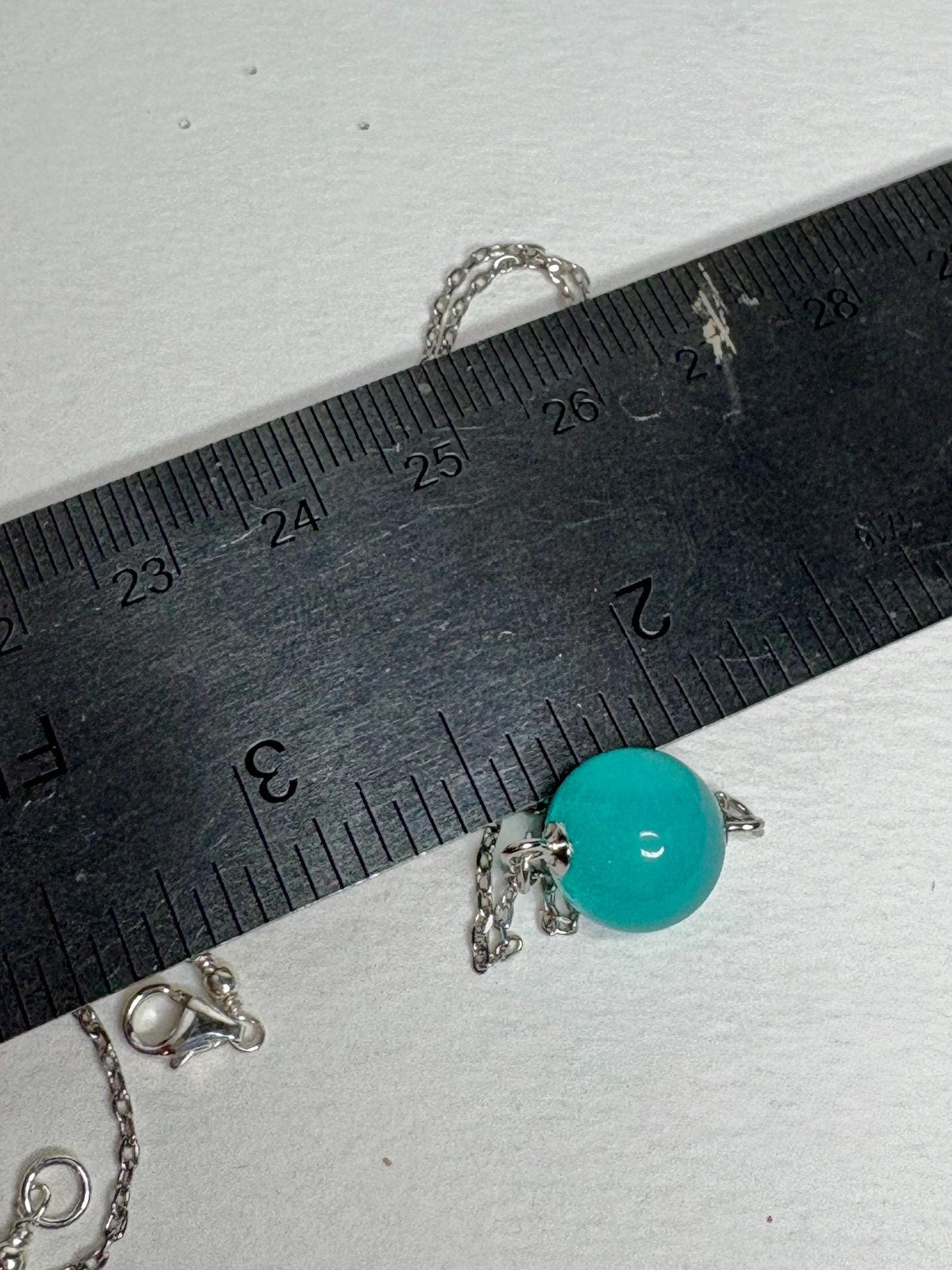 Fine Untreated Russian Amazonite Bead Necklace in Sterling Silver Choice 17" or 19" - NewLifeJewelryVault