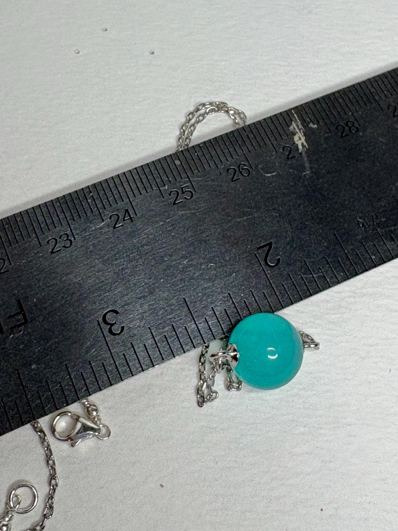 Fine Untreated Russian Amazonite Bead Necklace in Sterling Silver Choice 17" or 19" - NewLifeJewelryVault