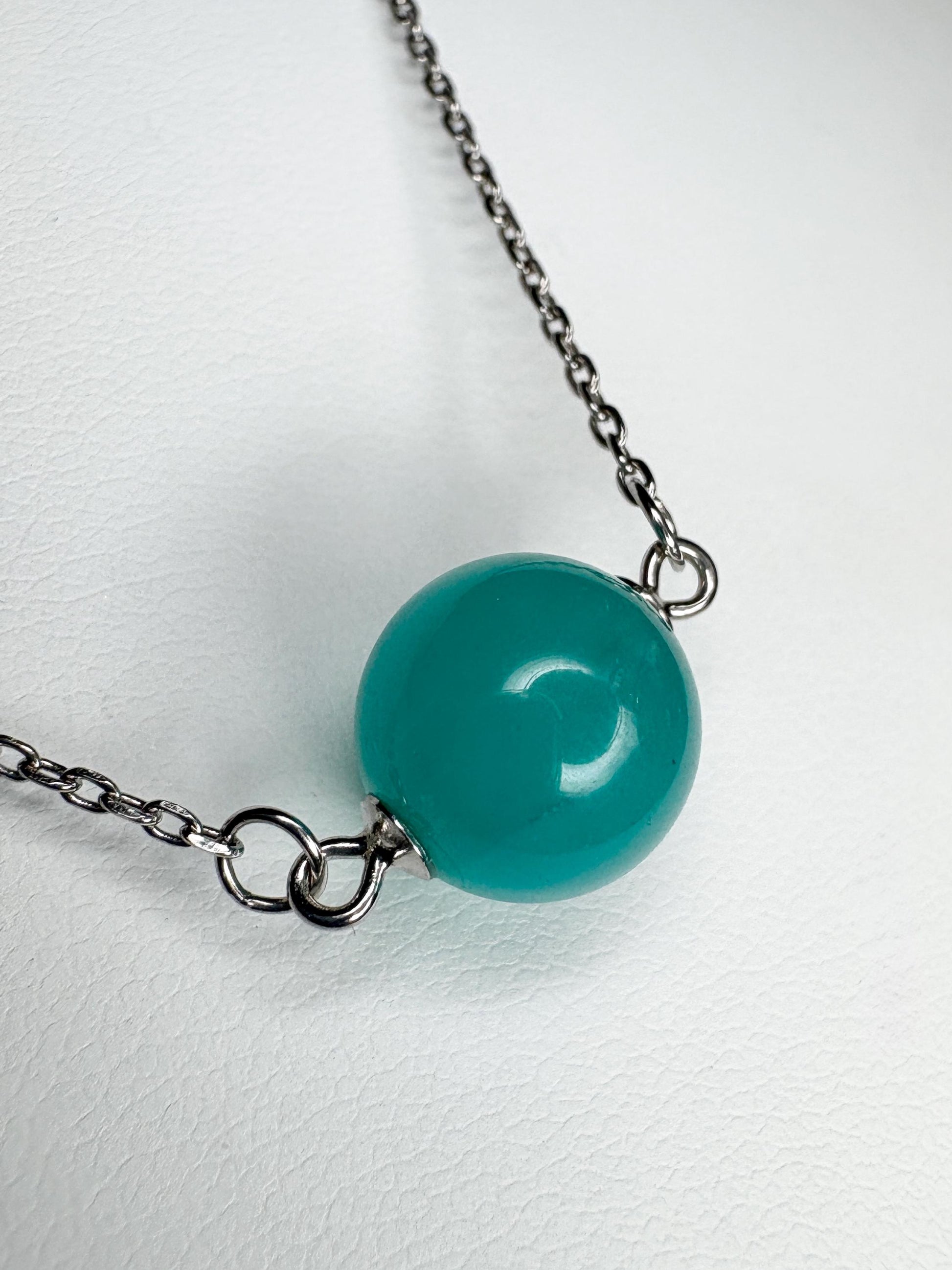 Fine Untreated Russian Amazonite Bead Necklace in Sterling Silver Choice 17" or 19" - NewLifeJewelryVault