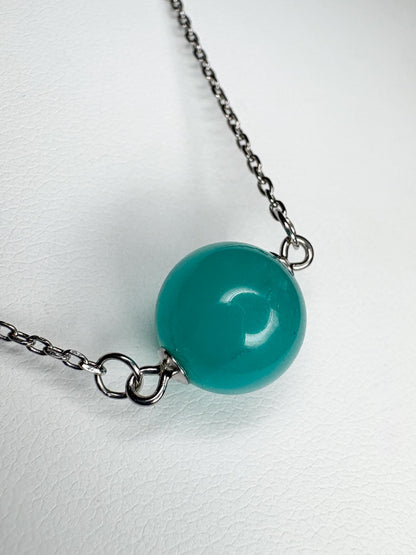 Fine Untreated Russian Amazonite Bead Necklace in Sterling Silver Choice 17" or 19" - NewLifeJewelryVault