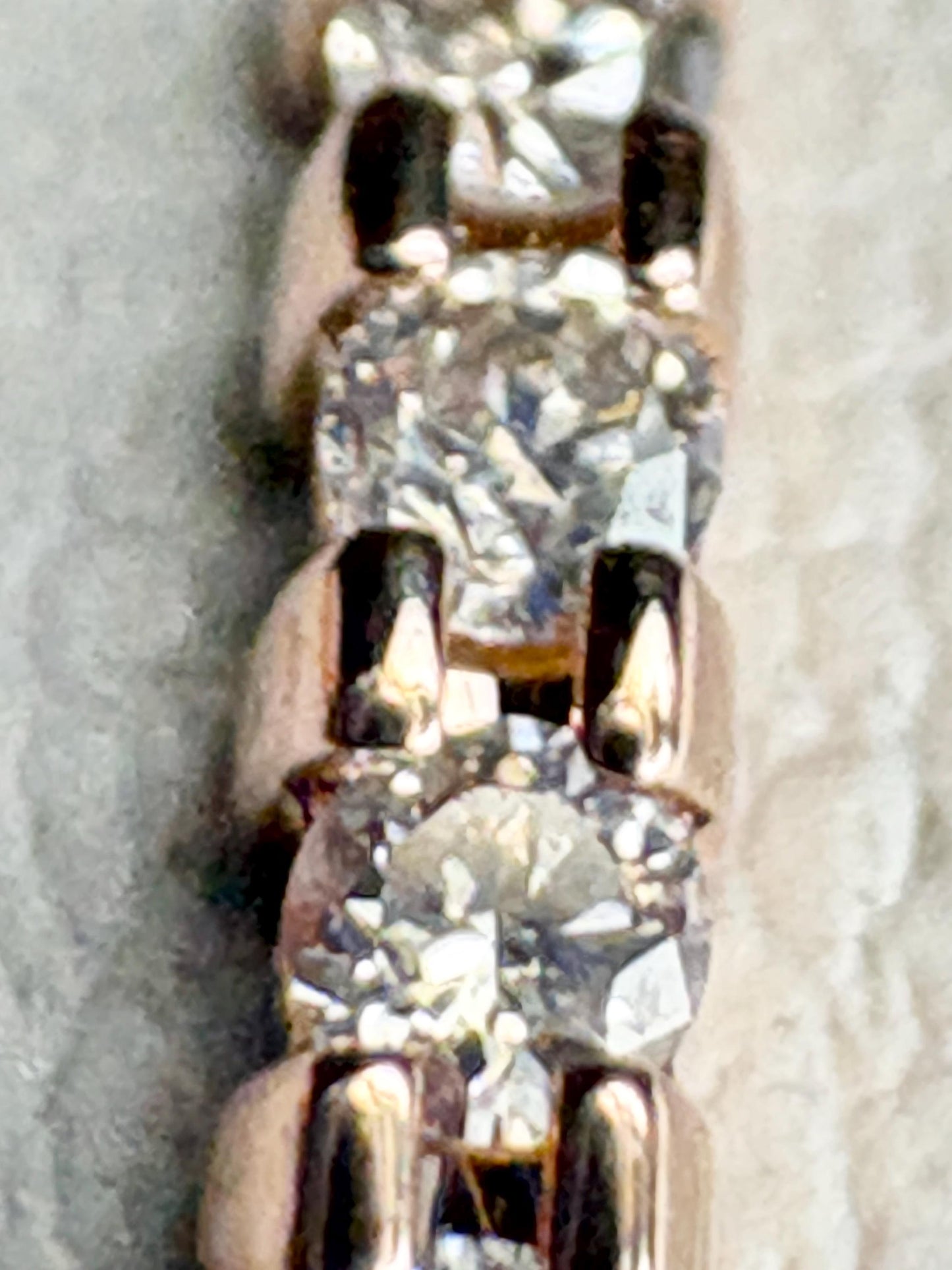 Diamond Band Ring Solid 14k Rose Gold .20ctw size 7.5 - NewLifeJewelryVault