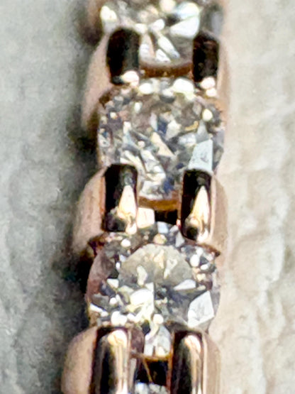 Diamond Band Ring Solid 14k Rose Gold .20ctw size 7.5 - NewLifeJewelryVault