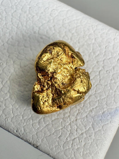 Solid Gold Nugget Stud Earrings Solid 14k Backs - NewLifeJewelryVault