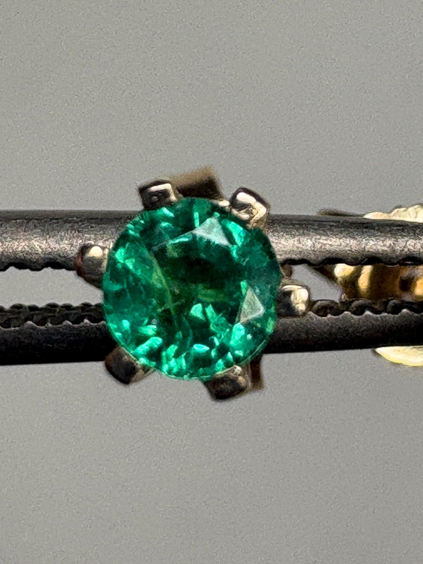 Natural Emerald Stud Earrings in 6 Prong 14k Gold .35ctw - NewLifeJewelryVault