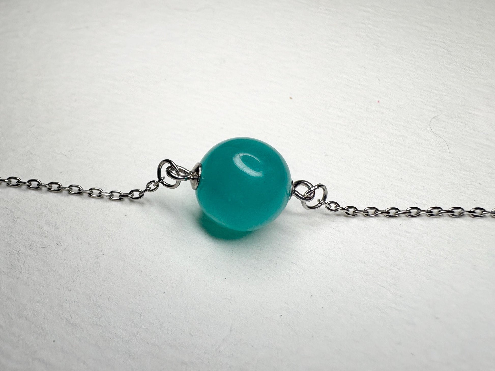 Fine Untreated Russian Amazonite Bead Necklace in Sterling Silver Choice 17" or 19" - NewLifeJewelryVault