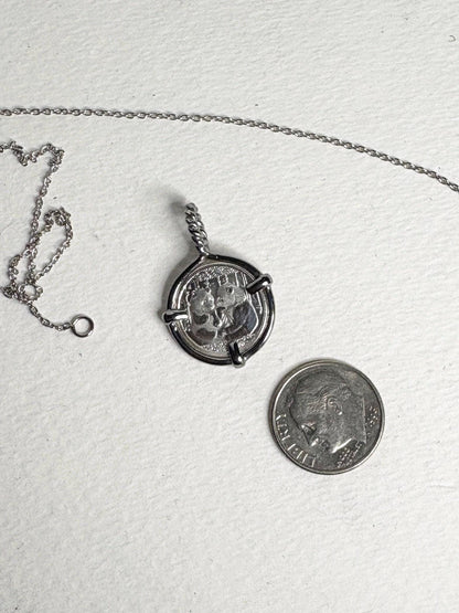 Panda Coin Bullion 999 Fine Silver Twist Bail Pendant Necklace in Sterling Silver 20" - NewLifeJewelryVault
