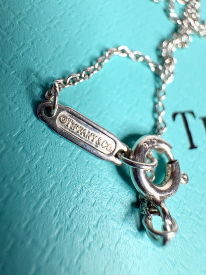Tiffany & Co Blue Enameled Ladybug Charm Pendant Necklace Sterling Silver 19" with Box - NewLifeJewelryVault