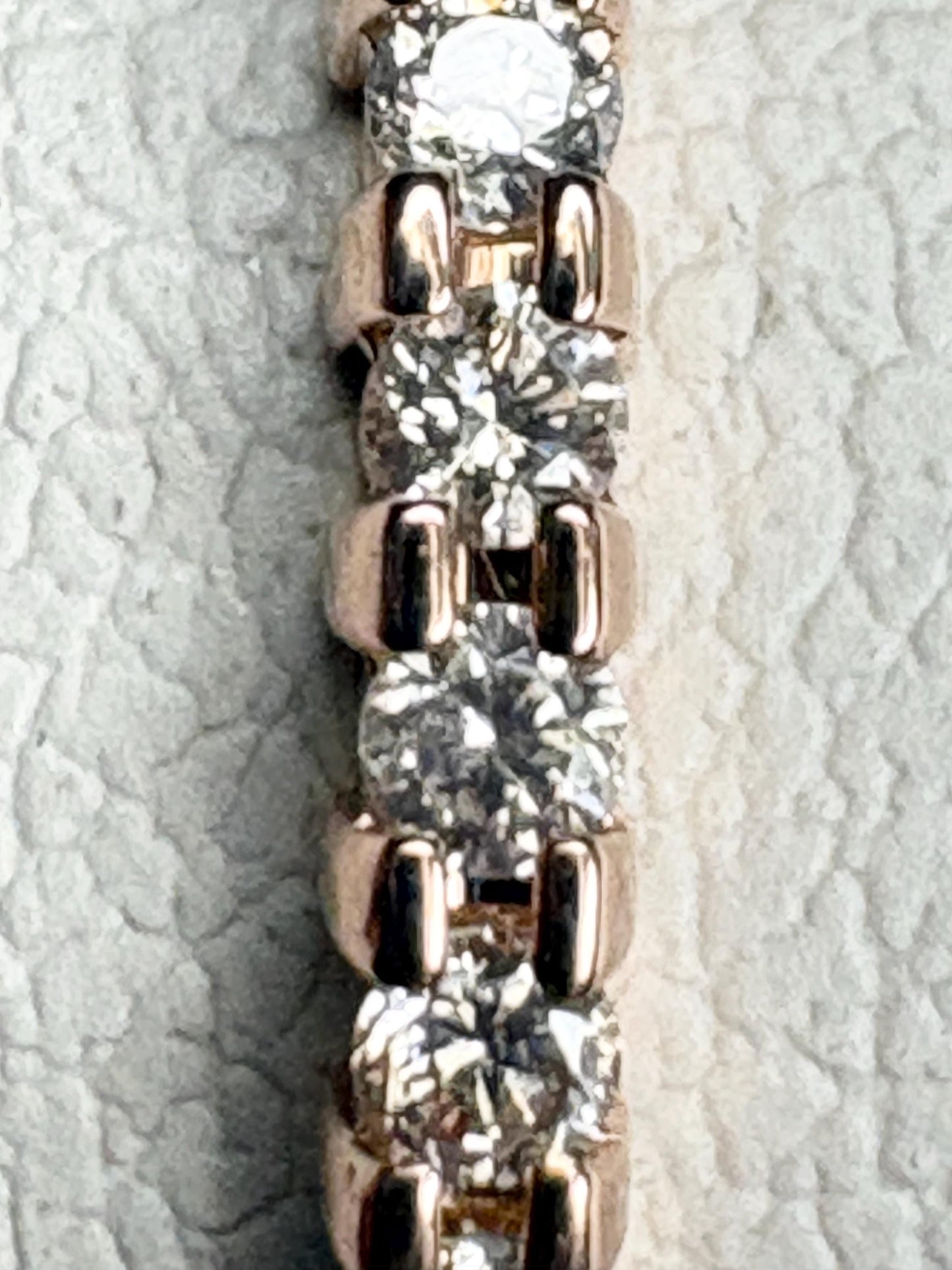 Diamond Band Ring Solid 14k Rose Gold .20ctw size 7.5 - NewLifeJewelryVault