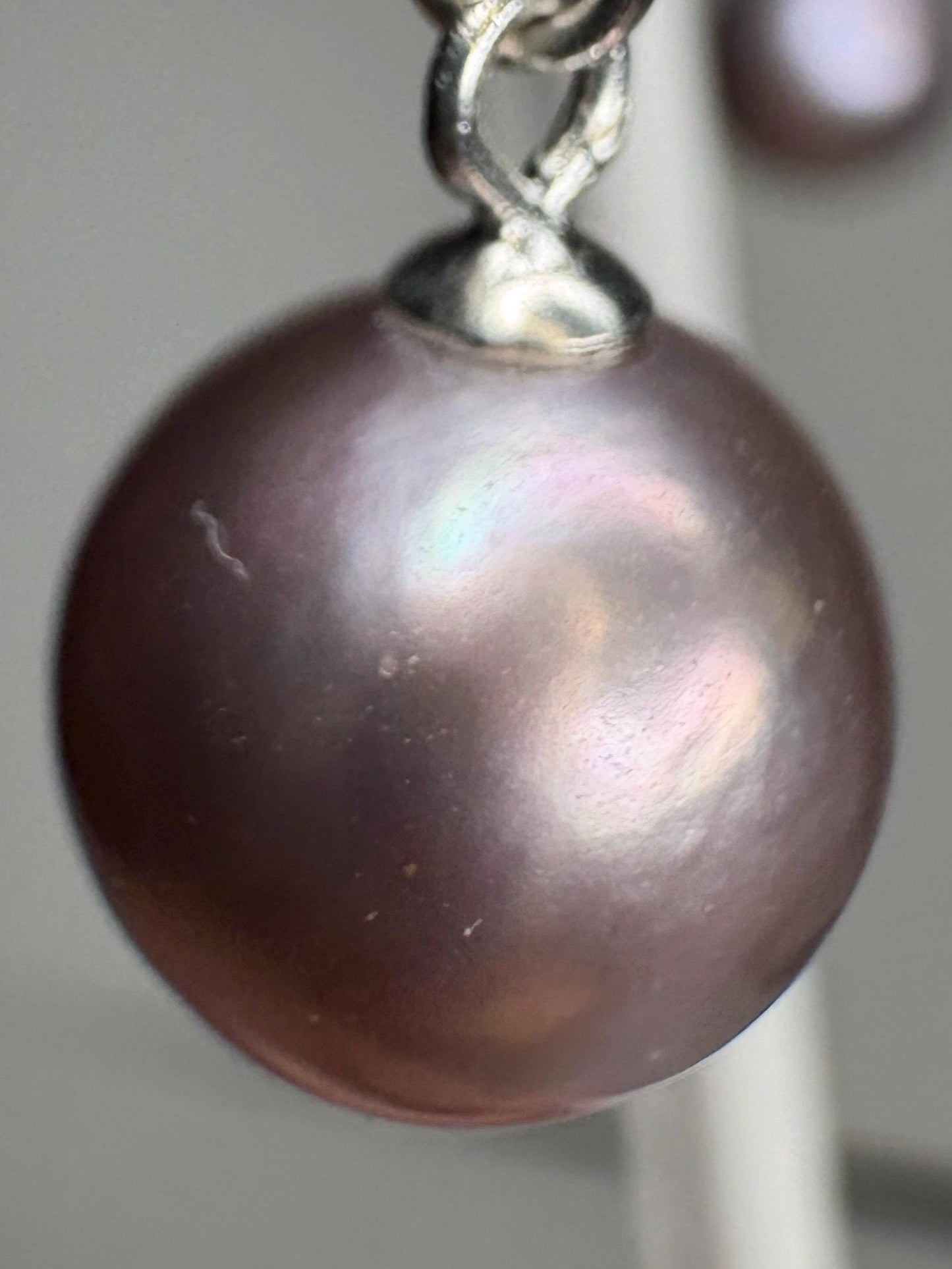 Purple Edison Cultured Pearls with Amethyst and White Pearl Dangle Drop Earrings Sterling Silver - NewLifeJewelryVault