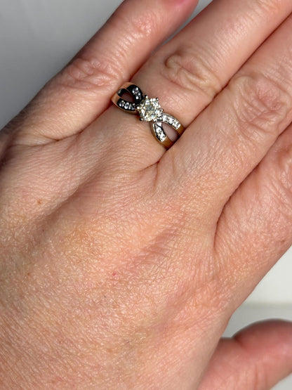 Old Mine Cut Cape Diamond White Diamond Accents 18k White Gold Band Ring .71ctw size 6.25 - NewLifeJewelryVault