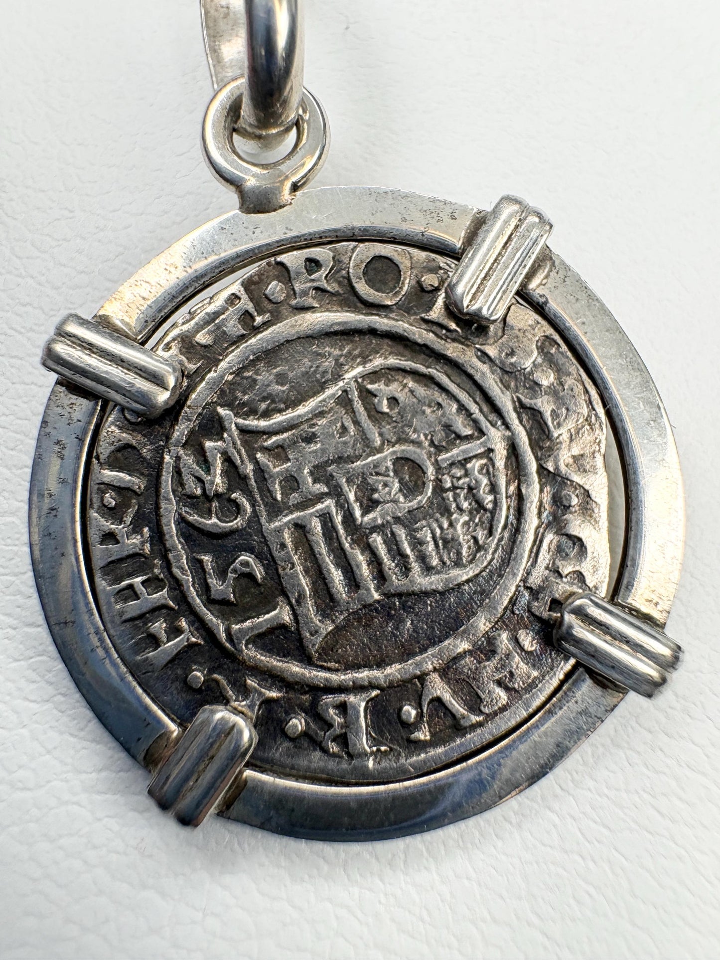 Hungarian Silver Denar Coin 1563 of Mary and Jesus Pendant Necklace with COA in Sterling Silver 20" - NewLifeJewelryVault