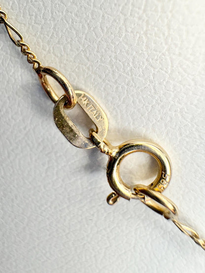 Hanadama Japanese Cultured Akoya Pearl 8.6mm Pendant Necklace Solid 14k Gold Figero 18" - NewLifeJewelryVault