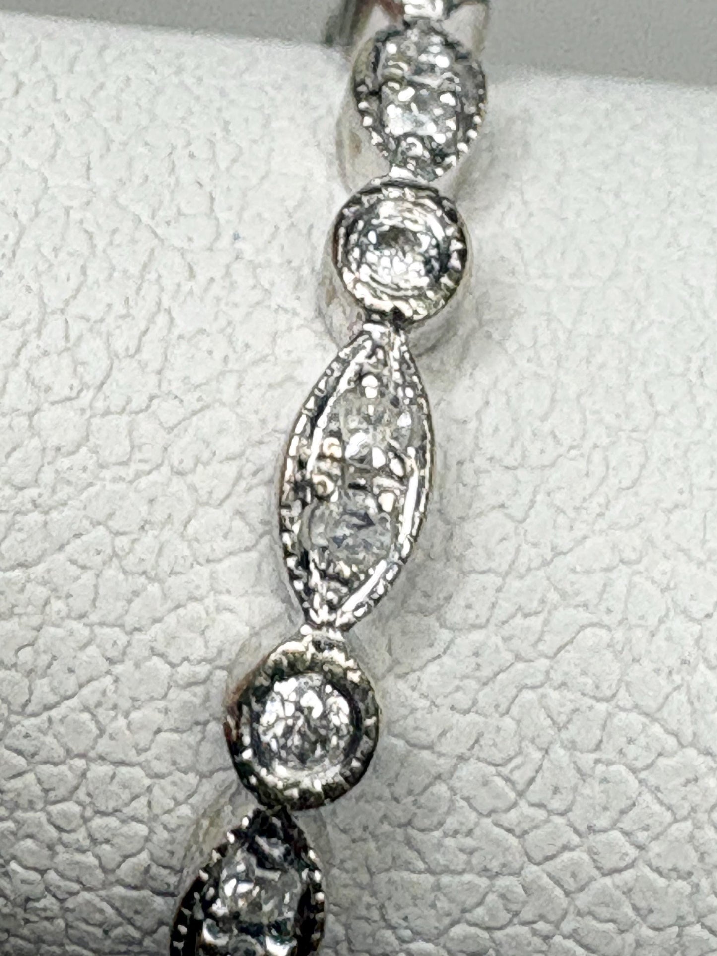 Natural Diamond Milgrain Full Eternity Band Ring Solid 14k White Gold size 6 - NewLifeJewelryVault