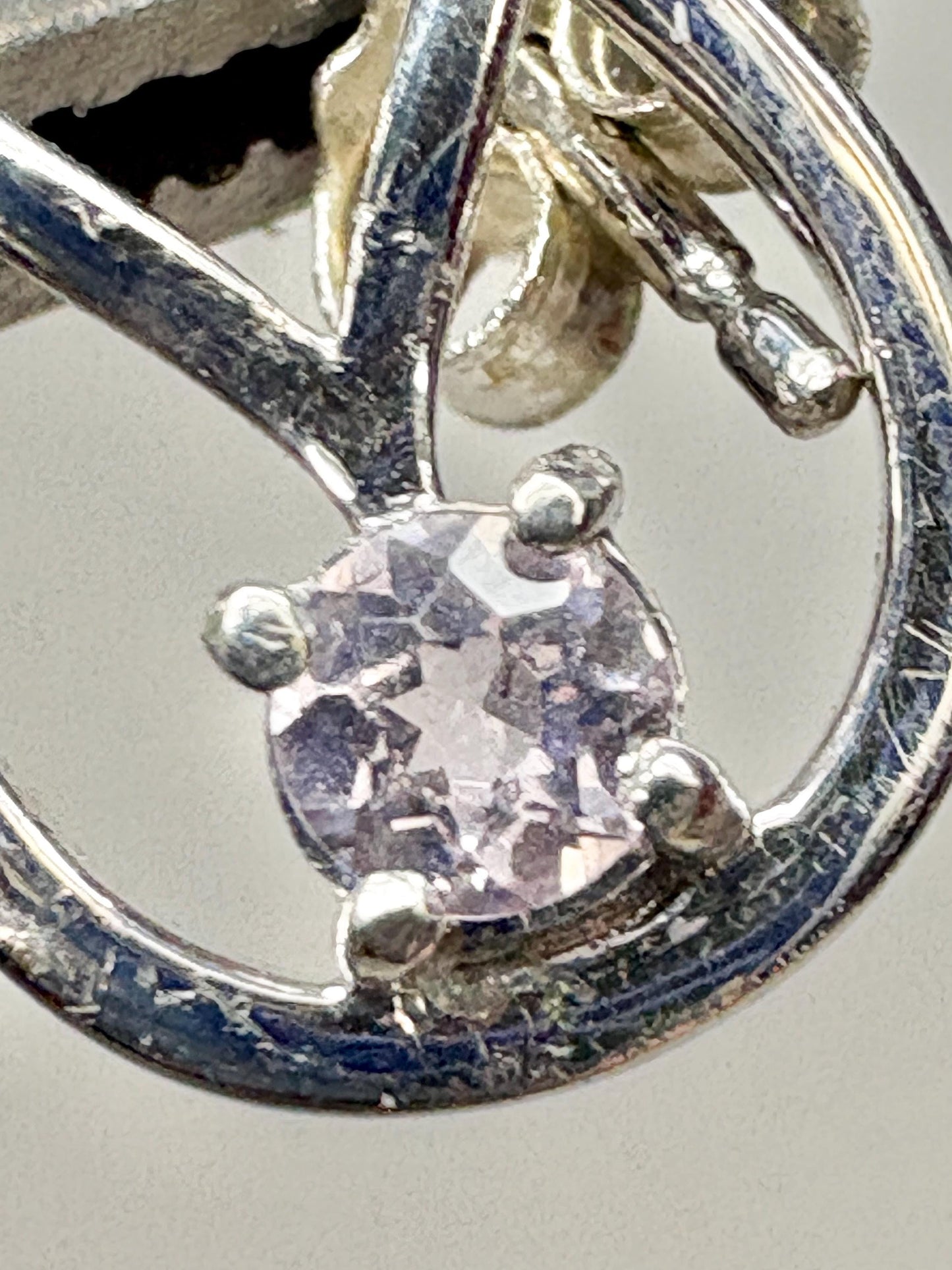 Knot Style Dangle Drop Earrings with Natural Pink Topaz Sterling Silver - NewLifeJewelryVault