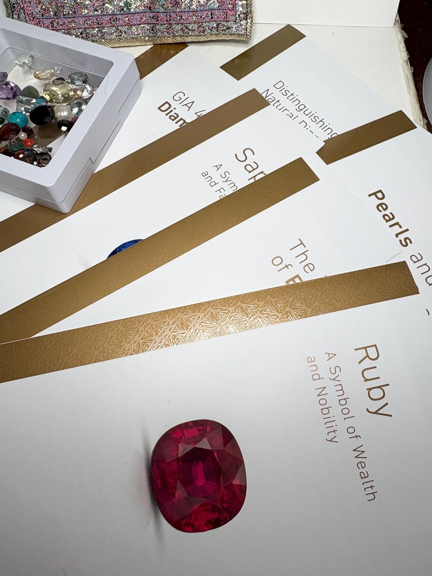 Mixed Natural and Simulant Gemstone Collection with Book and More PLEASE READ - NewLifeJewelryVault