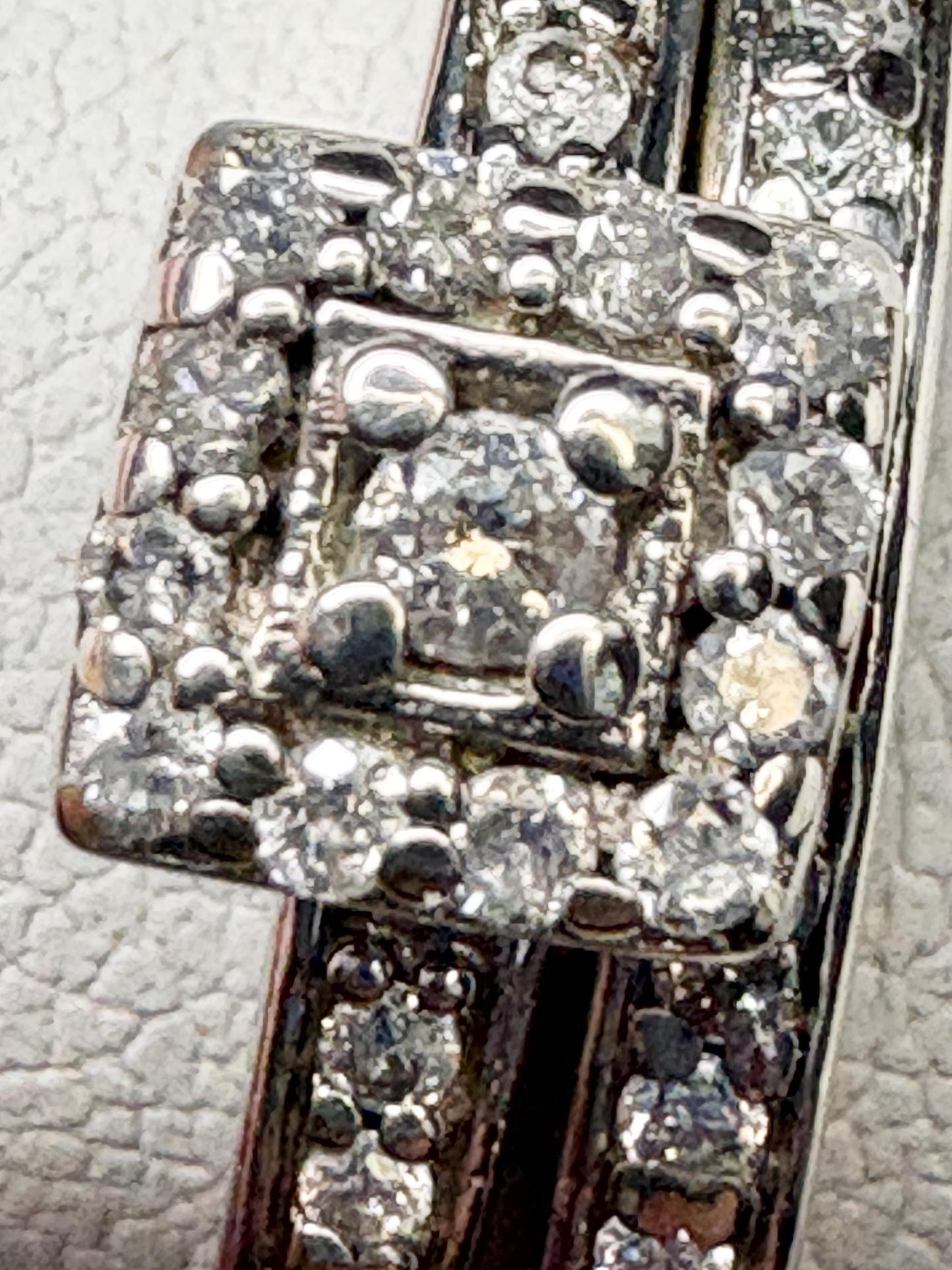 Natural Diamond Bridal SET in Sterling Silver .44ctw size 4.75 - NewLifeJewelryVault