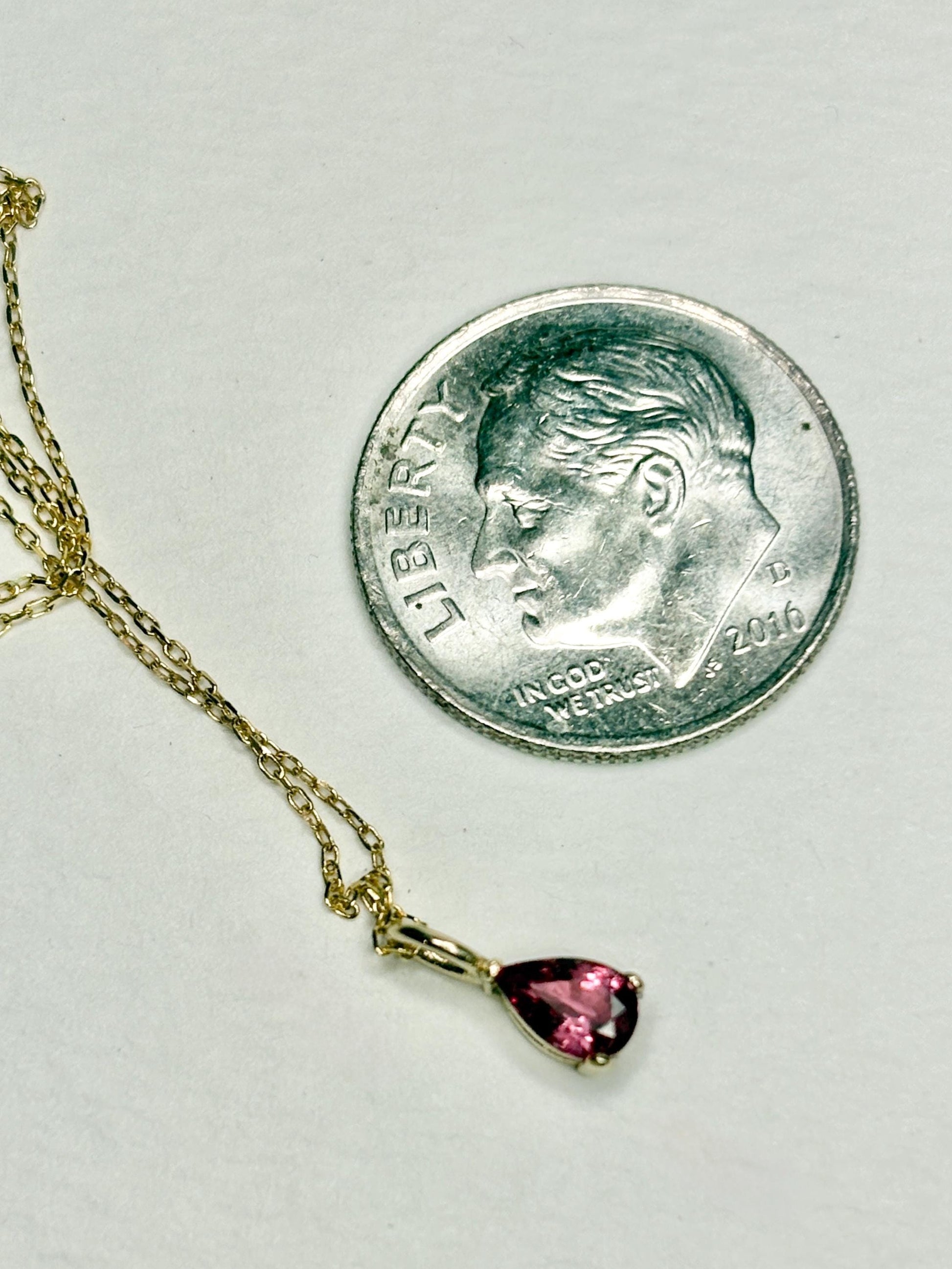 Natural Sri Lankan Padparadcha Sapphire Dainty Necklace Adjustable 16-18" - NewLifeJewelryVault
