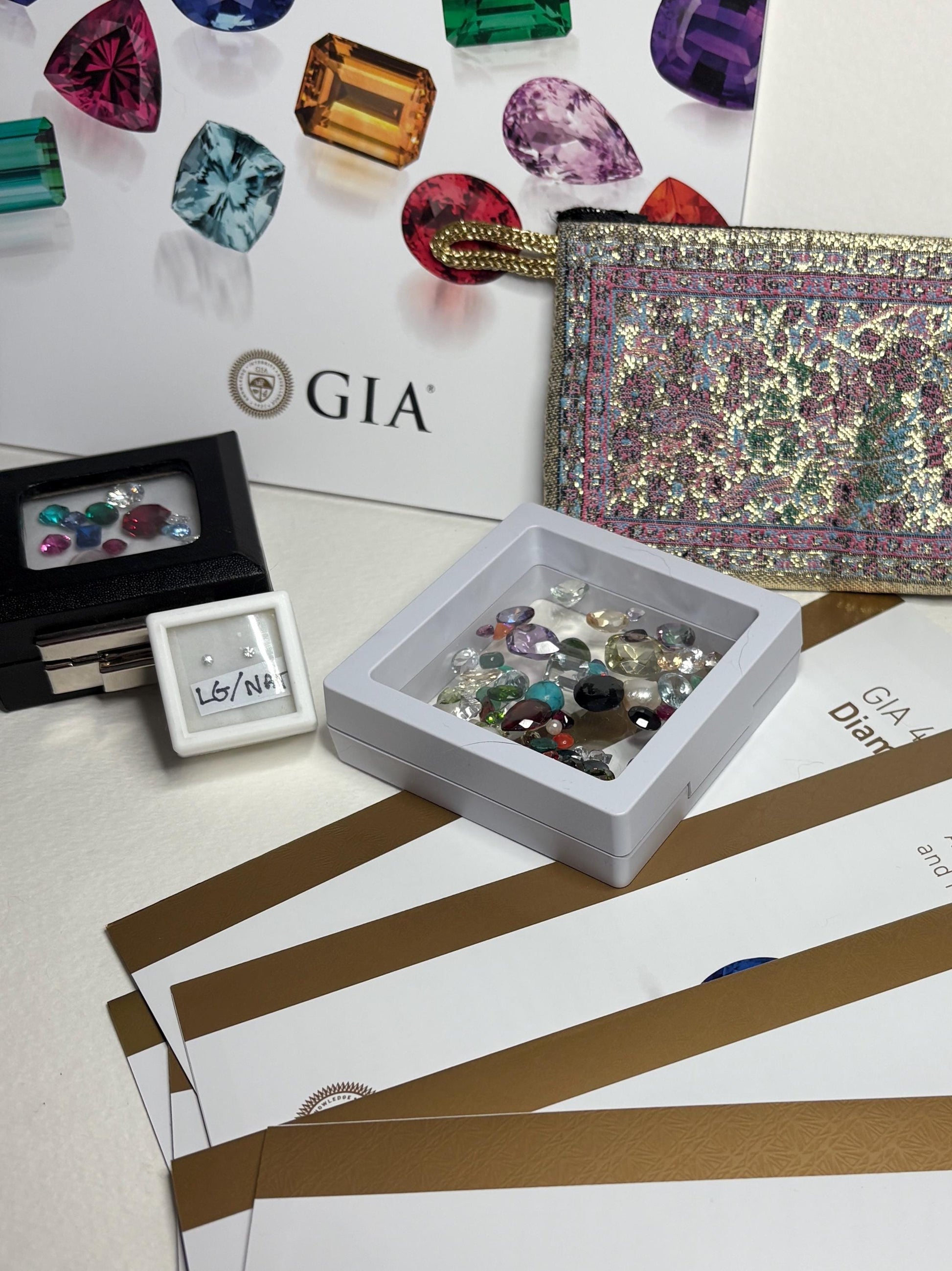Mixed Natural and Simulant Gemstone Collection with Book and More PLEASE READ - NewLifeJewelryVault