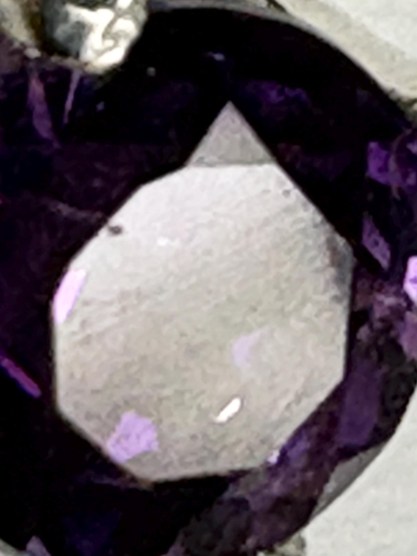 Four Peaks Amethyst from Arizona Solitaire Necklace Sterling Silver 4mm 18" - NewLifeJewelryVault