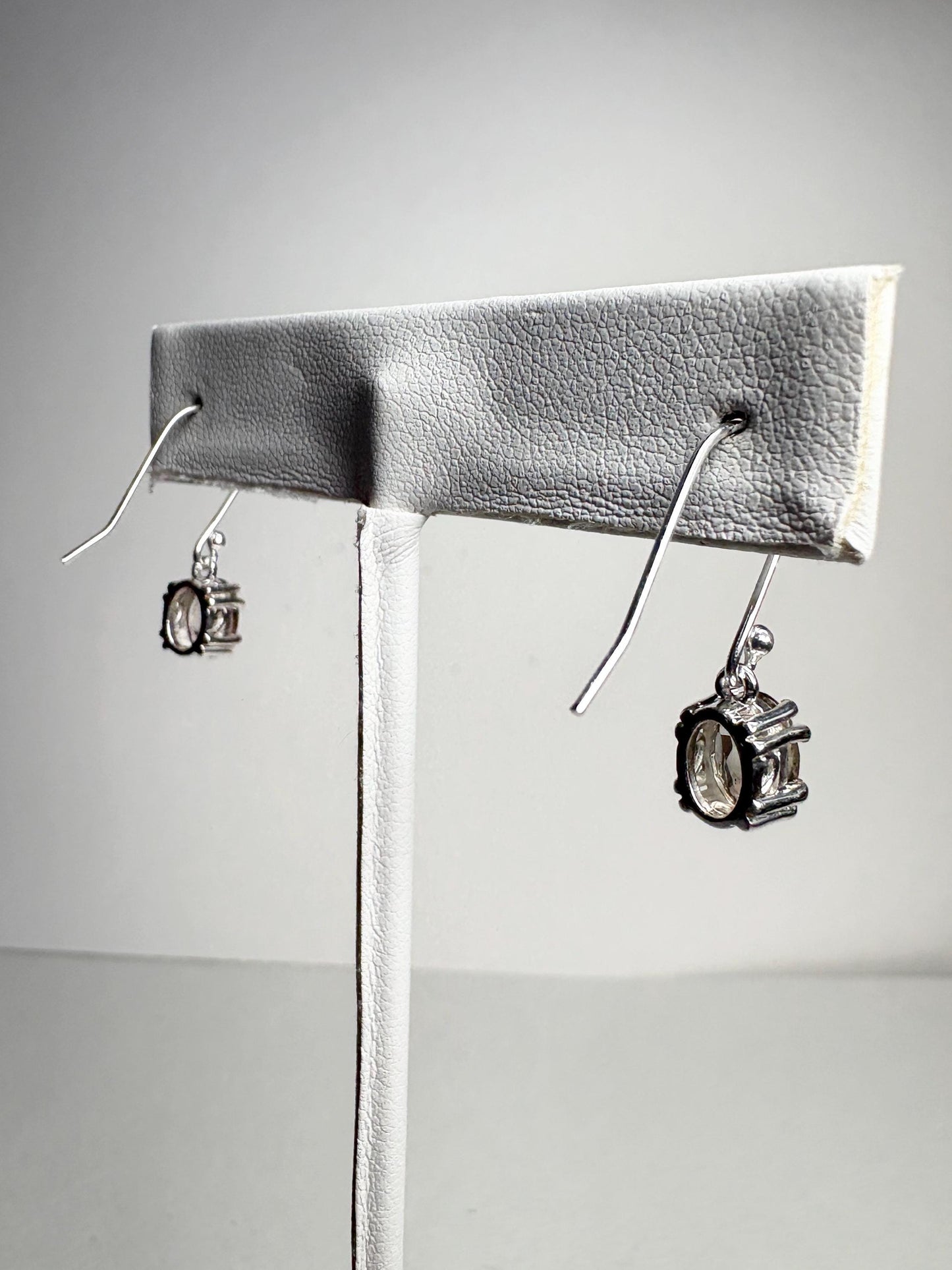 Oregon Sunstone Bi Color Dangle Drop Earrings Sterling Silver - NewLifeJewelryVault