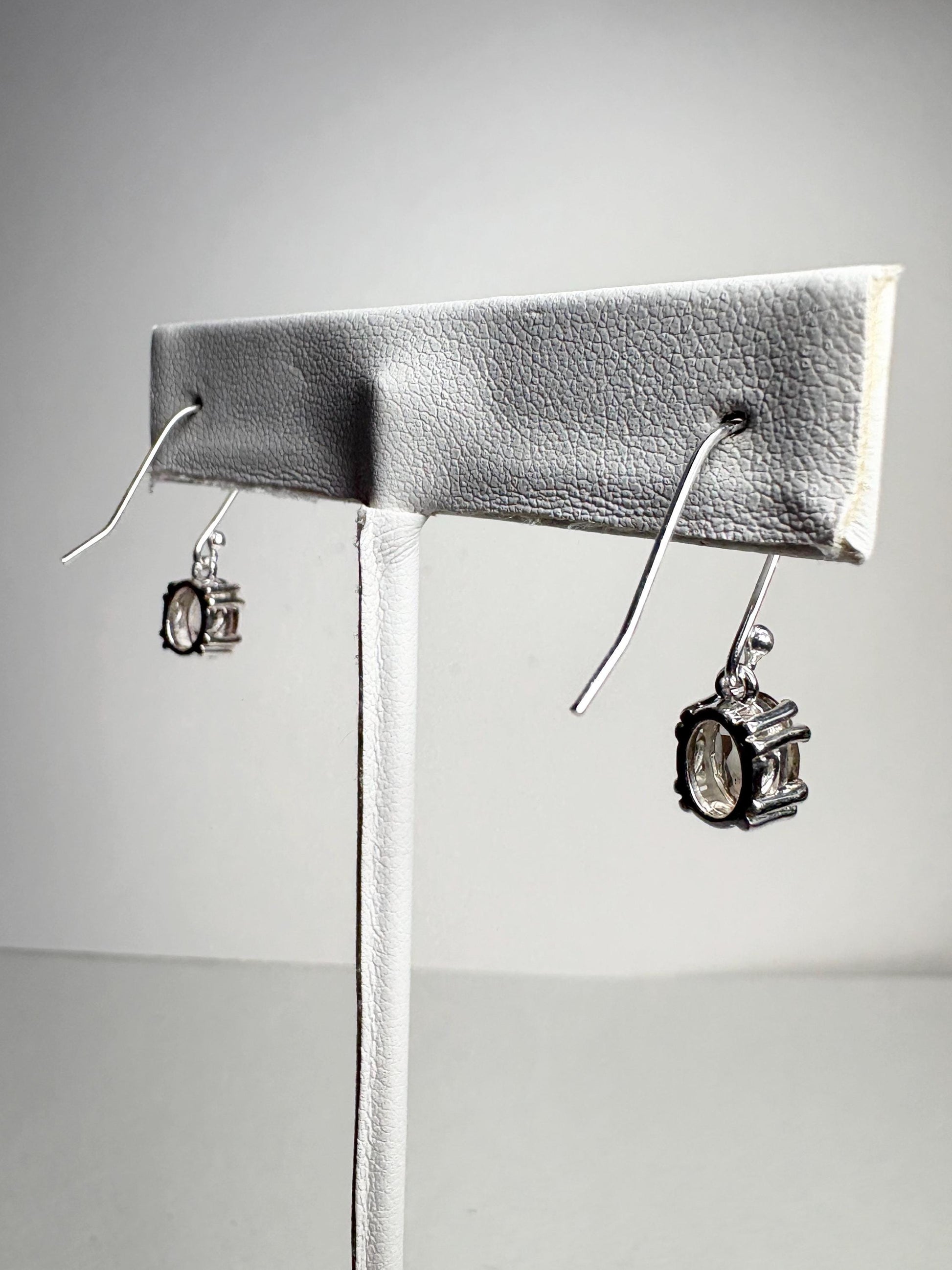 Oregon Sunstone Bi Color Dangle Drop Earrings Sterling Silver - NewLifeJewelryVault
