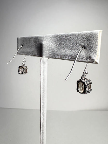 Oregon Sunstone Bi Color Dangle Drop Earrings Sterling Silver - NewLifeJewelryVault