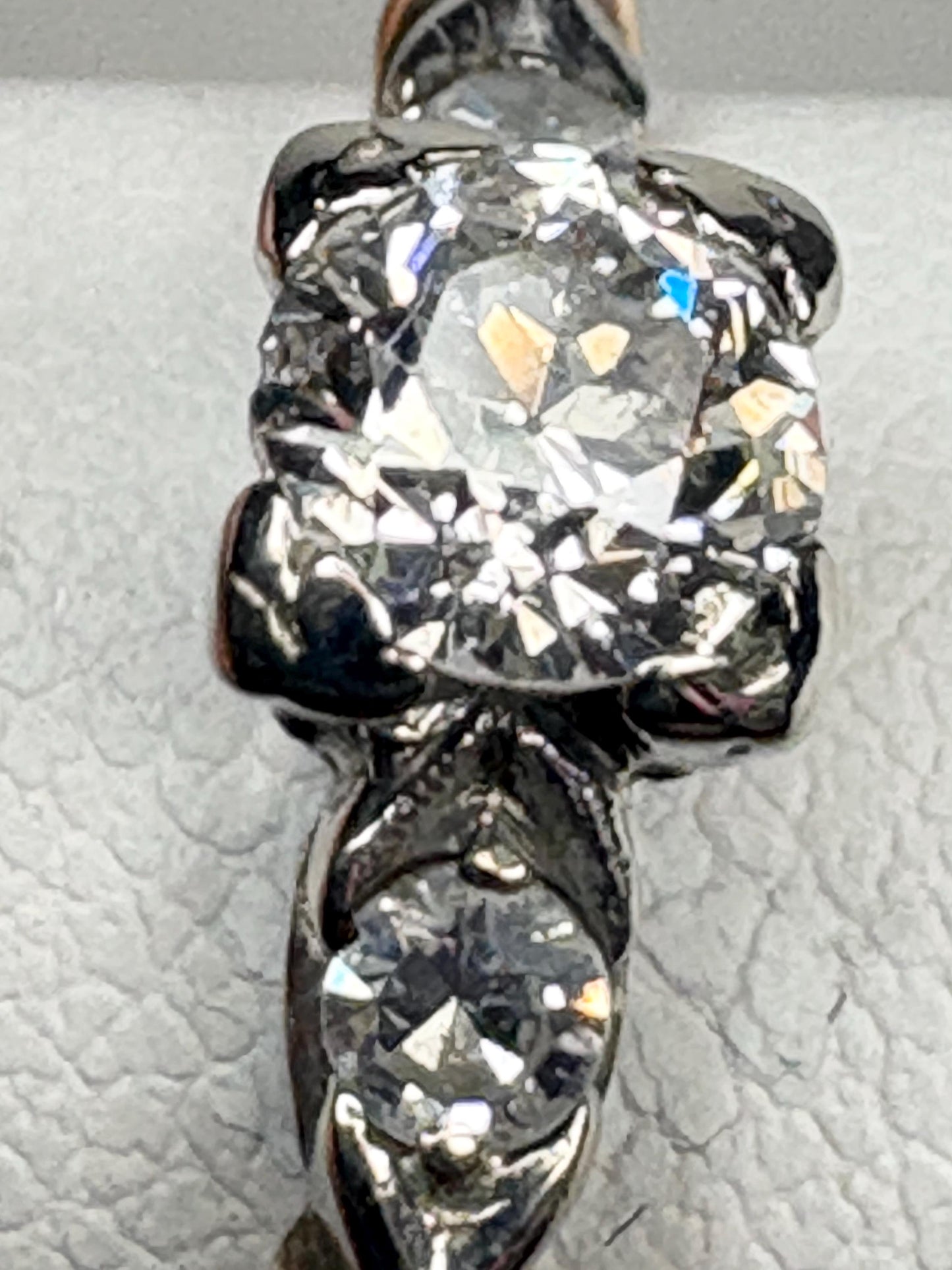 Retro Transition Cut Diamond Engagement Ring Two Tone 14k Gold size 5.25 - NewLifeJewelryVault