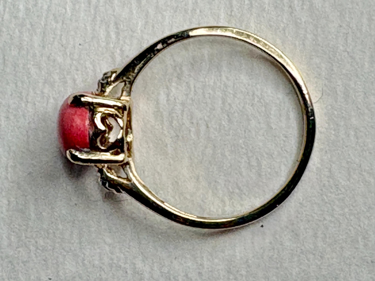 Oregon Sunset Opal and Diamond Ring 10k size 6.75 PLEASE READ - NewLifeJewelryVault