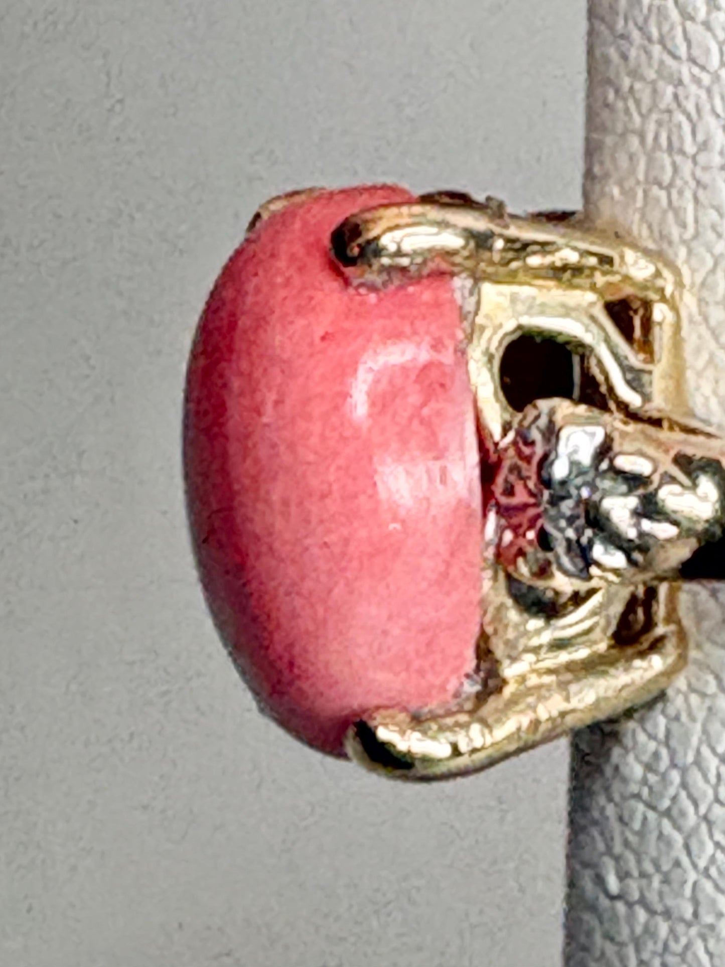 Oregon Sunset Opal and Diamond Ring 10k size 6.75 PLEASE READ - NewLifeJewelryVault