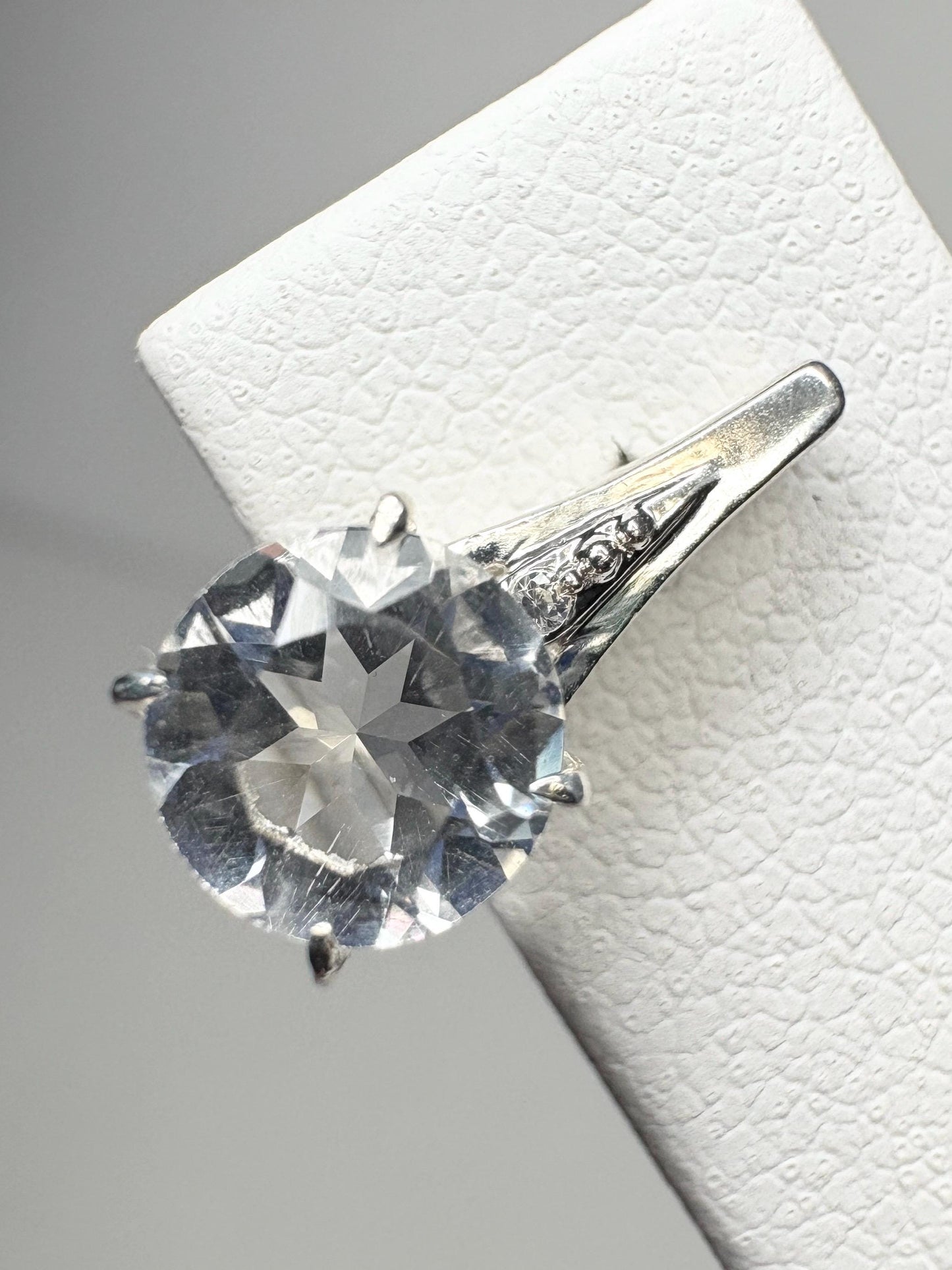 Quartz and Zircon Drop Stud Earrings Sterling Silver - NewLifeJewelryVault