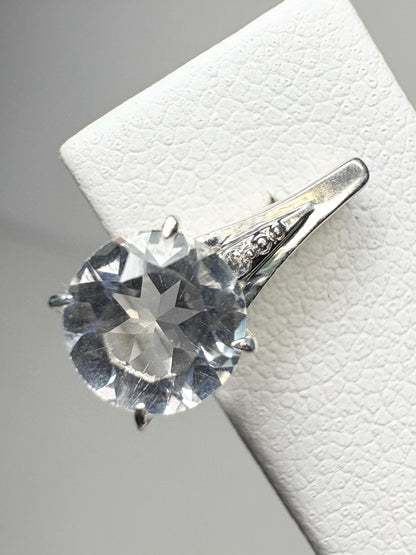 Quartz and Zircon Drop Stud Earrings Sterling Silver - NewLifeJewelryVault