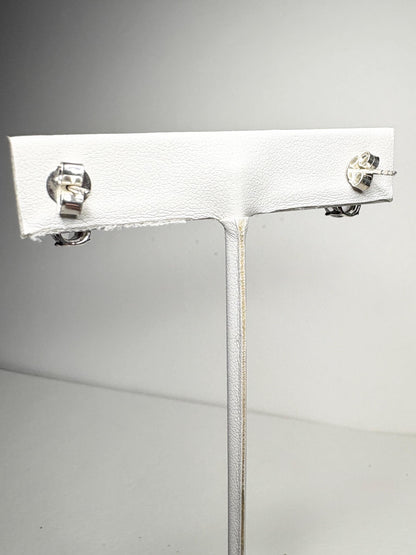Quartz and Zircon Drop Stud Earrings Sterling Silver - NewLifeJewelryVault
