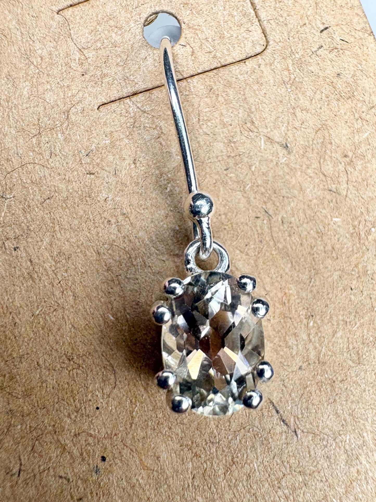 Oregon Sunstone Bi Color Dangle Drop Earrings Sterling Silver - NewLifeJewelryVault